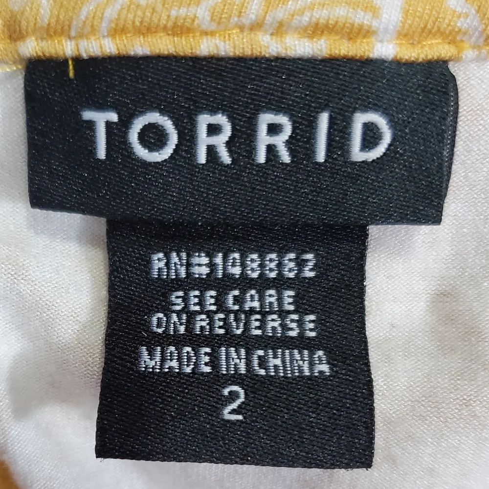 Torrid Hi Neck A-Line Keyhole Back Bohemian Tank Top Women’s 2X ~  Pre-Owned - Picture 9 of 11